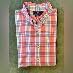 Vineyard Vines L/S, Slime Fit Murray Cotton Button Down Shirt, Size: L (5043)